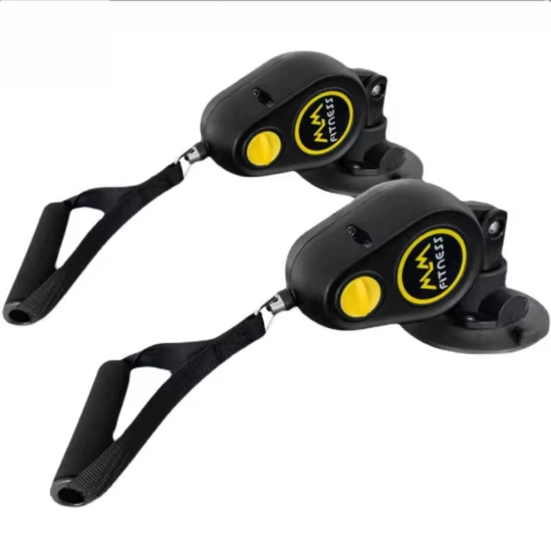 Fitness Pull Rope Trainer with Suction Cups Portable Gym Resistance Bands Machine with Sucker Full Body Workout Equipment