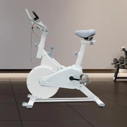Indoor Cycling Stationary Workout Exercise Bike for Home Training with Monitor Phone&Tablet Holder Adjustable Resistance System