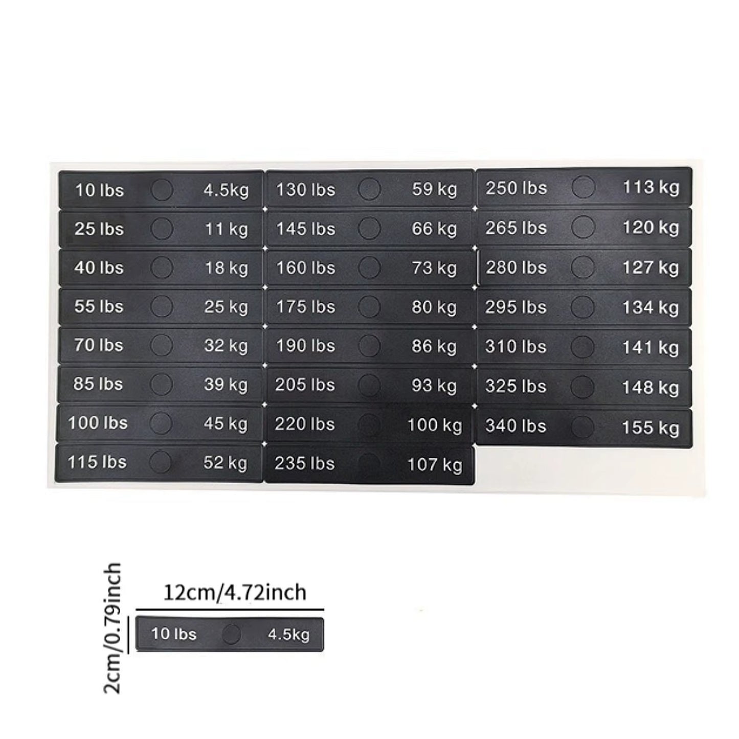 Weight Stickers Weight Number Stickers Strength Training Resistance Trainers Classification Gym Weight Stack Labels Decals