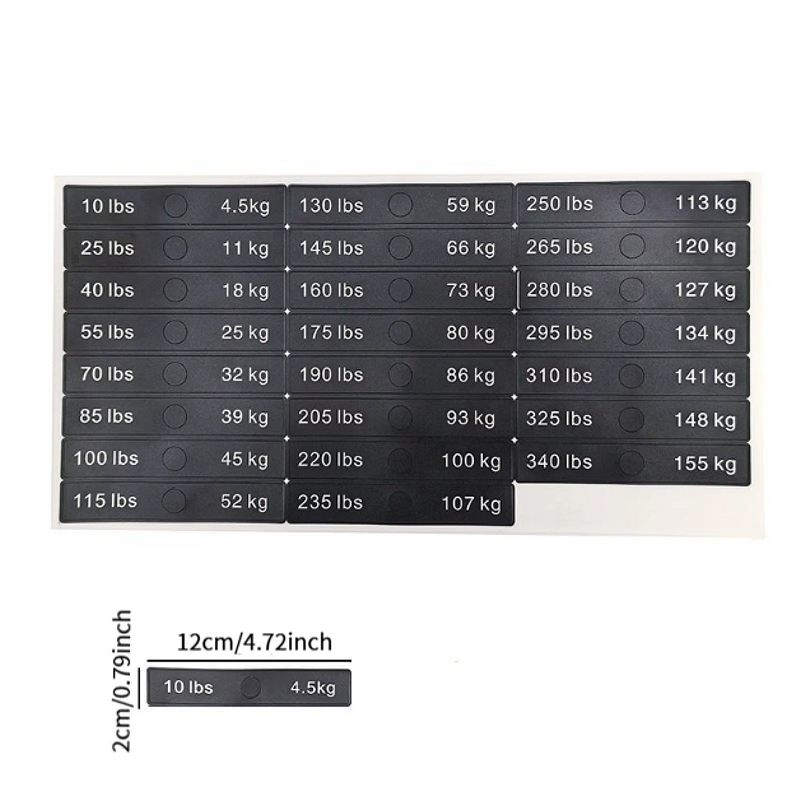 Weight Stickers Weight Number Stickers Strength Training Resistance Trainers Classification Gym Weight Stack Labels Decals