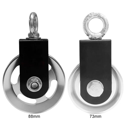 Fitness Cable Pulley Pulley Wheel Aluminum Alloy Weight Lifting Pulley Heavy Duty DIY Fitness Equipment for Home Gym Workout