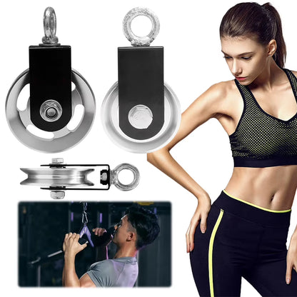 Fitness Cable Pulley Pulley Wheel Aluminum Alloy Weight Lifting Pulley Heavy Duty DIY Fitness Equipment for Home Gym Workout