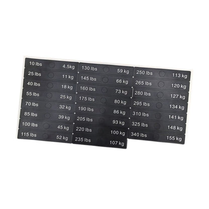 Weight Stickers Weight Number Stickers Strength Training Resistance Trainers Classification Gym Weight Stack Labels Decals