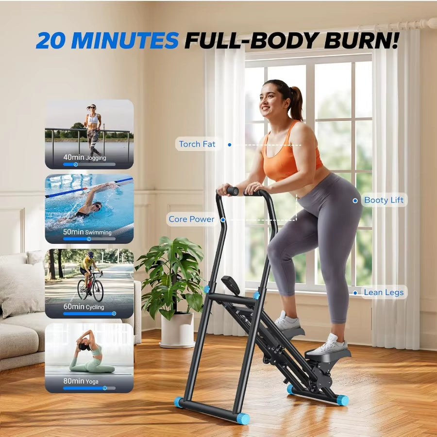 MERACH Stair Stepper Pro-3-Level Resistance Stairmaster Upgrade High-Efficiency Stairmaster for Home Gym Exercise Compact Foldi