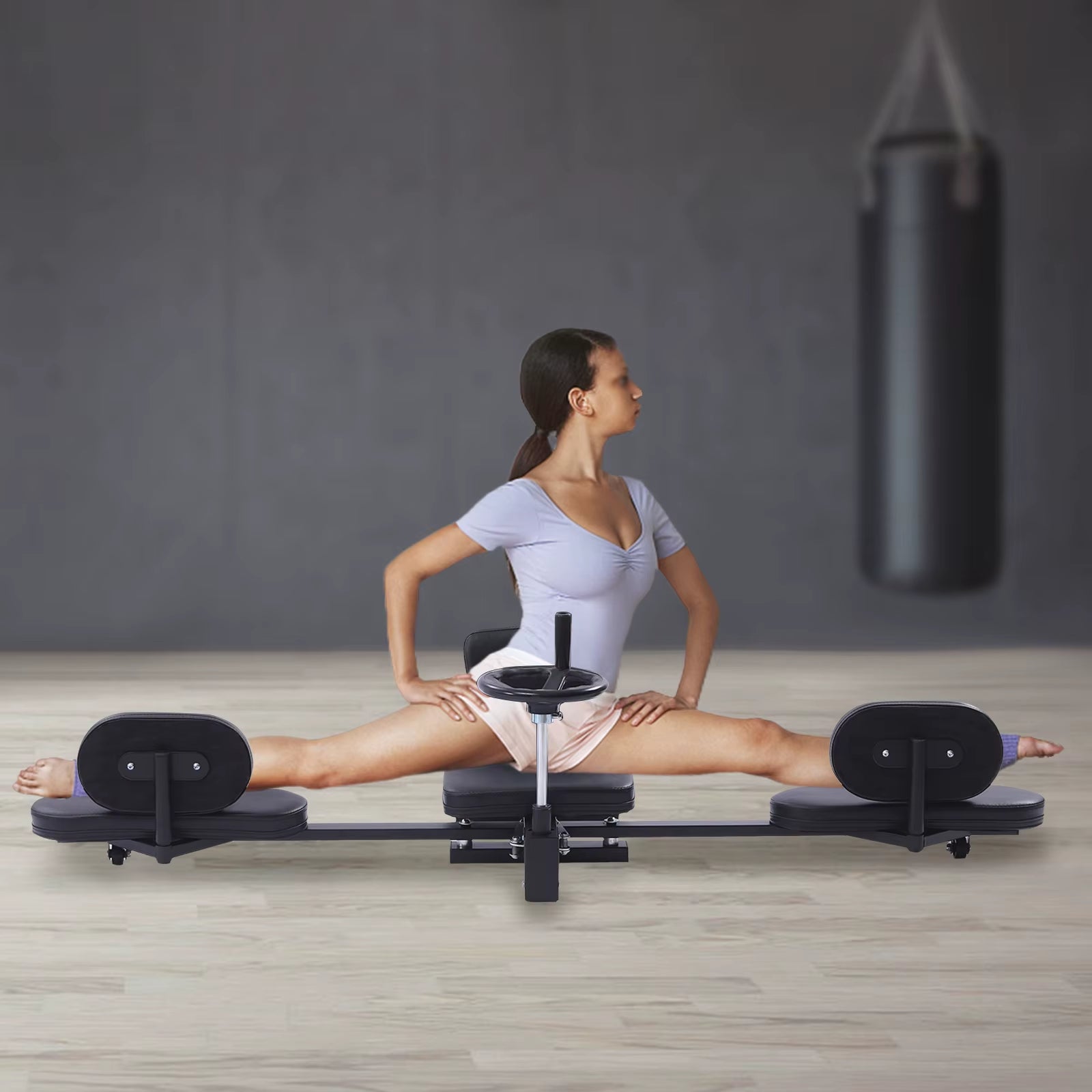 Heavy Duty Leg Stretcher Machine Gymnastics Yoga Splits Leg Stretching Flexibility MMA Home Gym Training Fitness Equipment