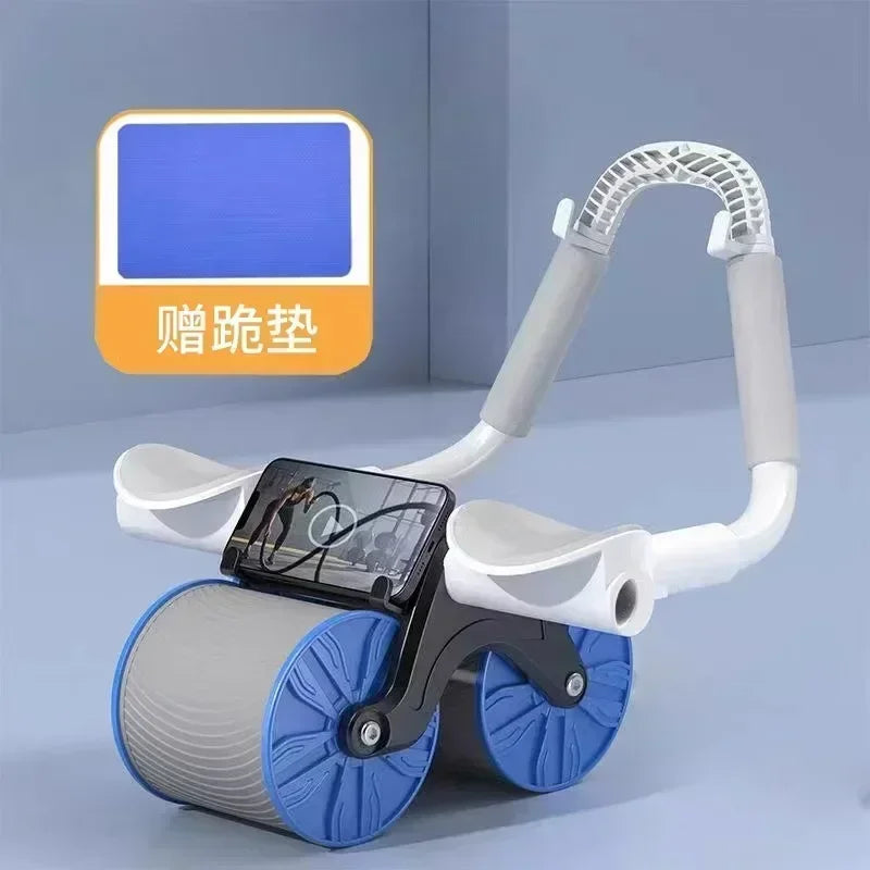 Household Thin Belly 4 Wheel Abdominal Automatic Rebound Exercise Fitness Equipment