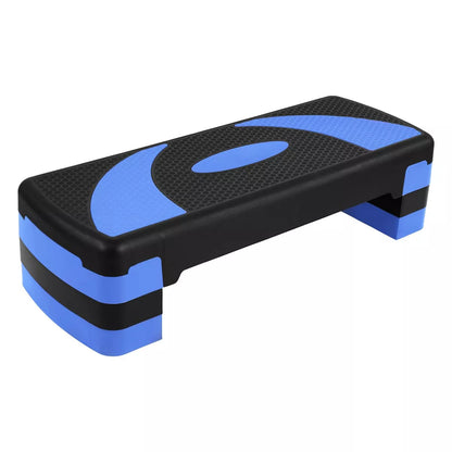 Balancefrom Fitness Lightweight Portable Adjustable Height Workout Aerobic Stepper Step Platform Trainer with Raisers