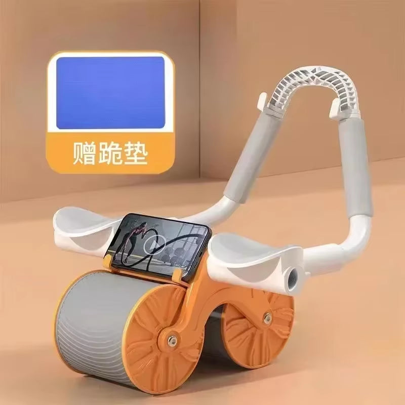 Household Thin Belly 4 Wheel Abdominal Automatic Rebound Exercise Fitness Equipment