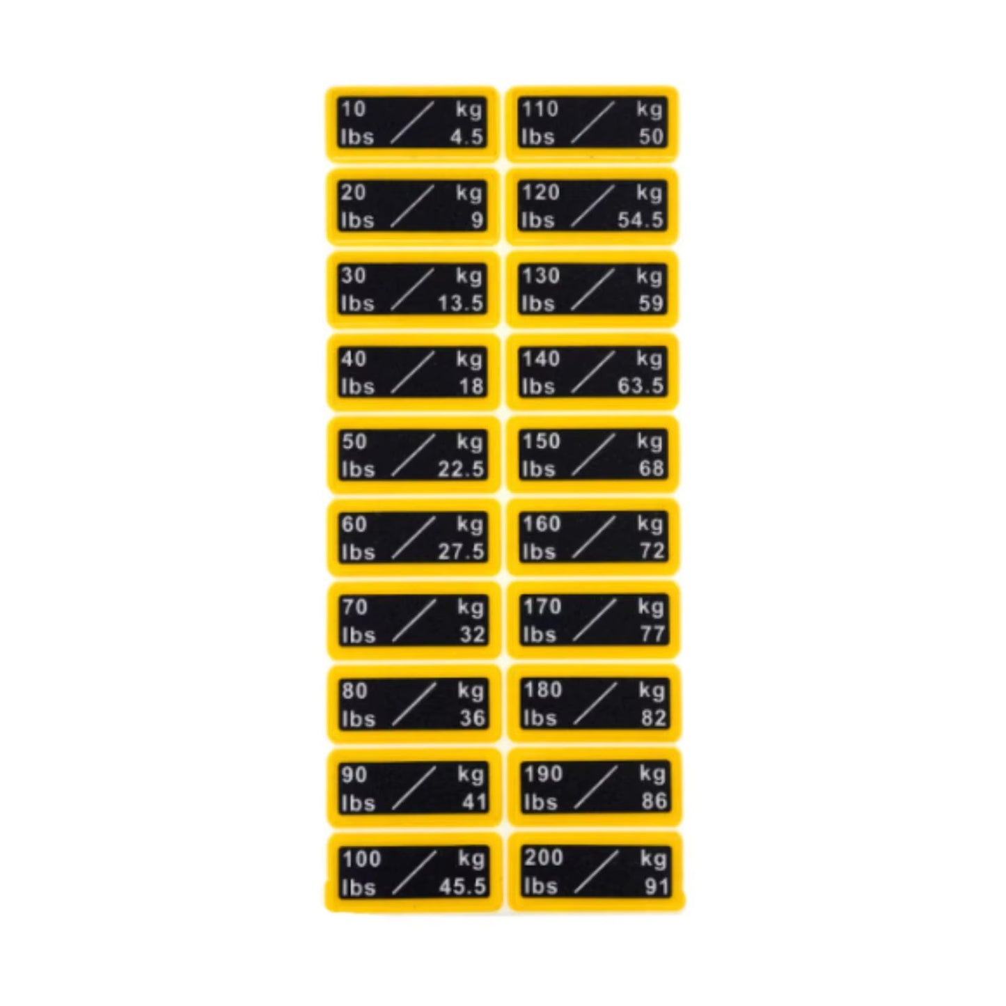 Weight Stickers Weight Number Stickers Strength Training Resistance Trainers Classification Gym Weight Stack Labels Decals
