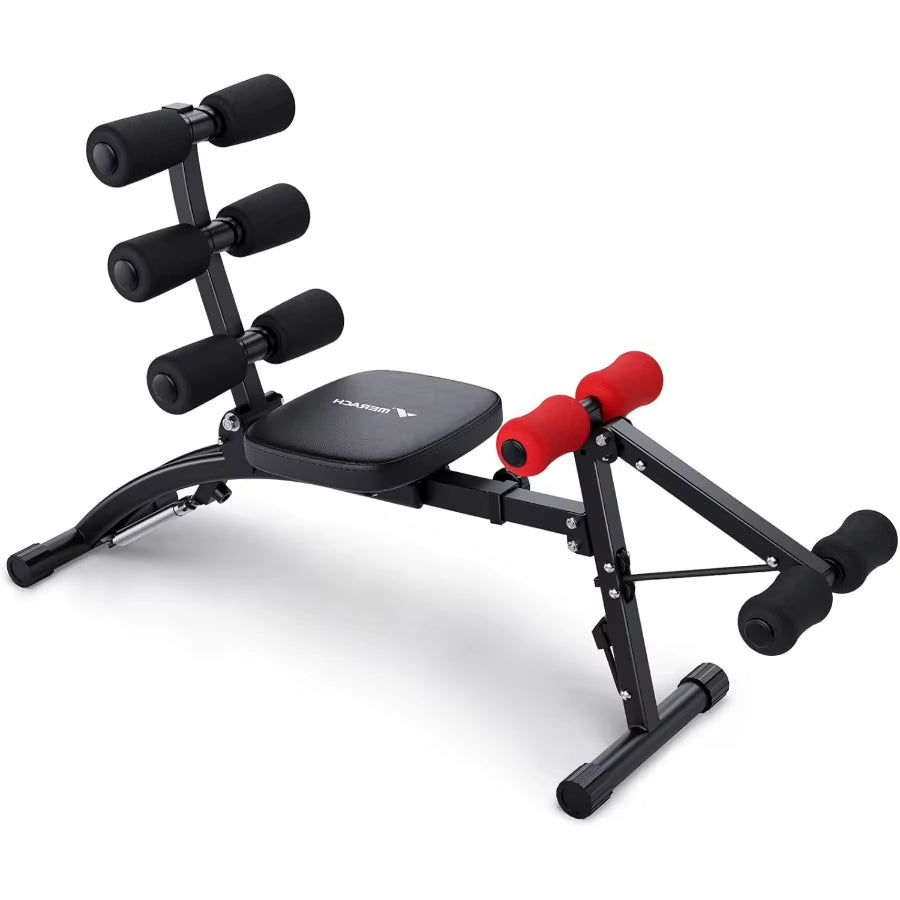 MERACH Ab Machine Multi-Functional Adjustable Ab Trainer for Home Gym Use Versatile Sit up Machine Designed for Effective Abdom