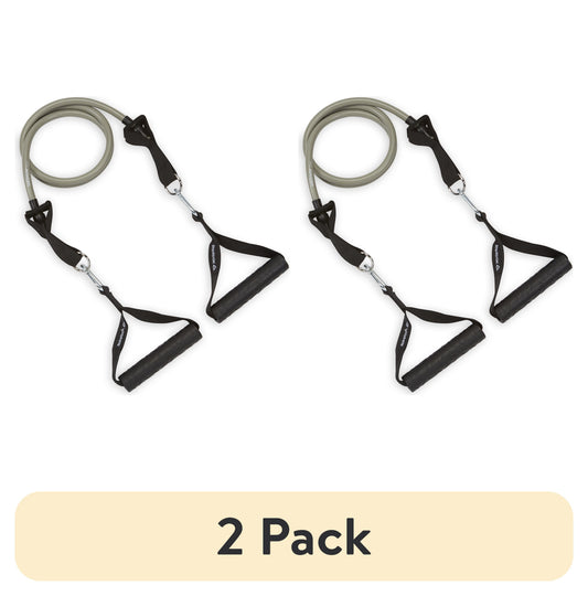 (2 Pack)  Delta Sure Grip Resistance Cord, Light Level - Ultra Heavy Level , Interchangeable Tubing