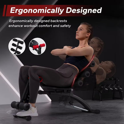 MERACH Ab Machine Multi-Functional Adjustable Ab Trainer for Home Gym Use Sit up Machine Designed for Effective Abdominal Worko