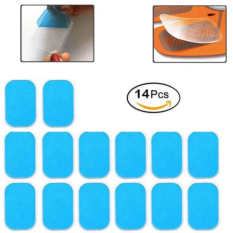 50 Pcs (25 Packs) Abdominal Muscle Hip Paste Gel Tablets Hydrogel Conductive Electrode Tablets Hip Gel Paste Patch