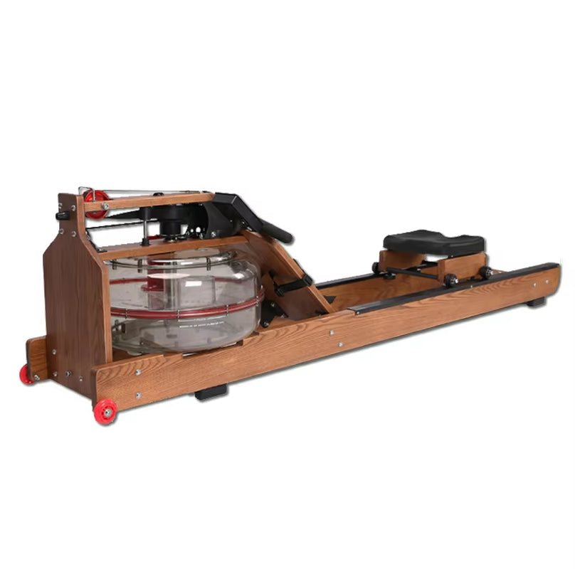 Heavy Duty Exercise Fitness Equipment Water Rowing Machine with Wood Frame Gym Equipment