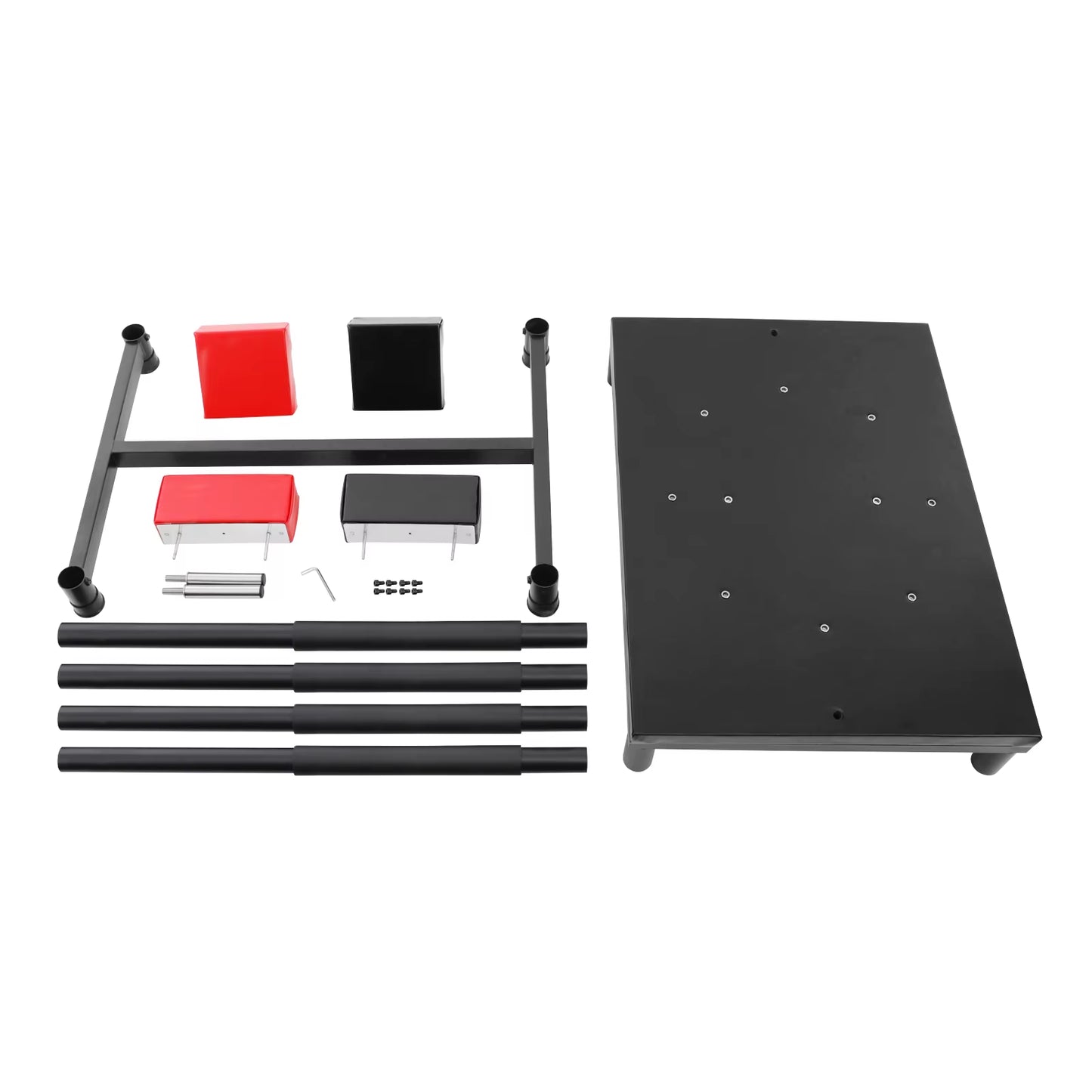 Standard Arm Wrestling Battle Table Professional Wrestling Equipment for Gyms Sports Arenas, Black&Red ﻿