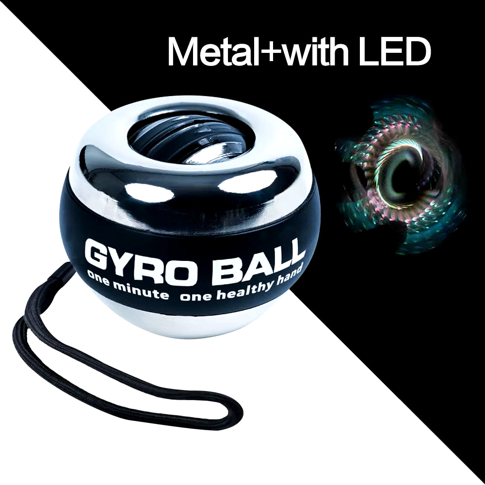 Power Ball Wrist Trainer Ball Wrist Strengthener Gyro Self-Starting Forearm Trainer Gyro Ball for Strengthening Muscles