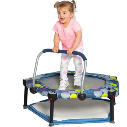 3 in 1 Folding Ball Pit and Bouncer - Ball Pit Tent and Trampoline with Handle - Ages 10 Months to 5 Years