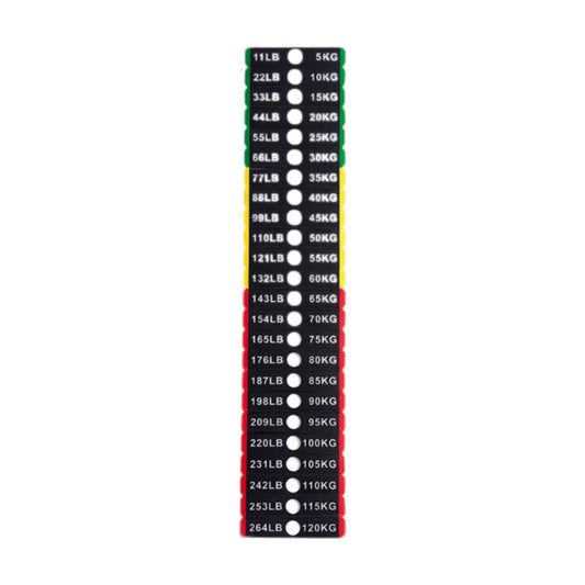 Weight Stack Labels Weight Identification Classification for Gym Equipment Sporting Goods Strength Training Machine Attachments