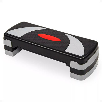 Balancefrom Fitness Lightweight Portable Adjustable Height Workout Aerobic Stepper Step Platform Trainer with Raisers