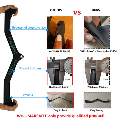 Home Gym Fitness Rowing T-Bar V-Bar Pulley Cable Machine Attachments Bicep Curl Tricep Lat Pulldown Bar Back Strength Training