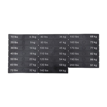 Weight Stickers Weight Number Stickers Strength Training Resistance Trainers Classification Gym Weight Stack Labels Decals