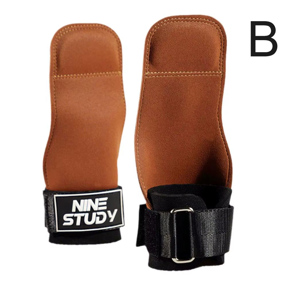 Wrist Straps for Weightlifting Leather Anti-Slip Comfortable Grip Support Bench Press Pull-Up Fitness Wrist Protector