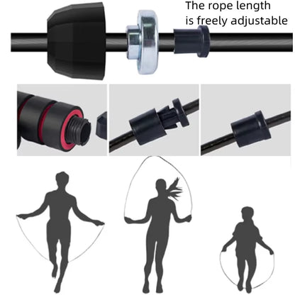 Rapid Speed Jump Rope Lose Weight Steel Skipping Rope Exercise Adjustable Jumping Rope Fitness Gym Training Home Sport Equipment