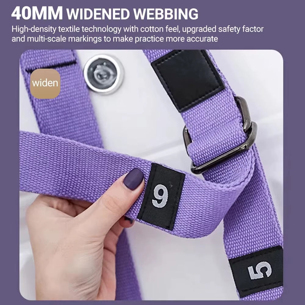 Finger Stretching Tool Elastic Yoga Belt Woman Hammock Split Lower Waist Trainer Inverted Rope Pull Extension Belt