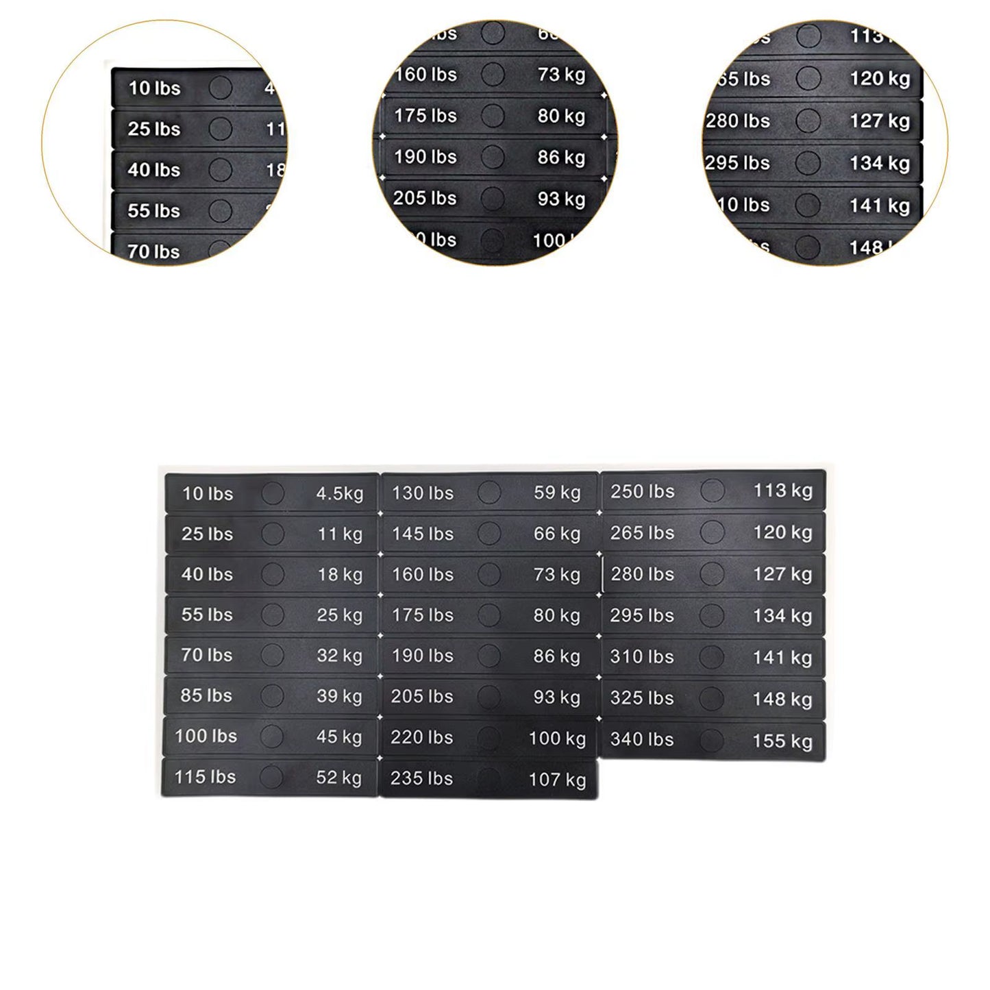 Weight Stickers Weight Number Stickers Strength Training Resistance Trainers Classification Gym Weight Stack Labels Decals