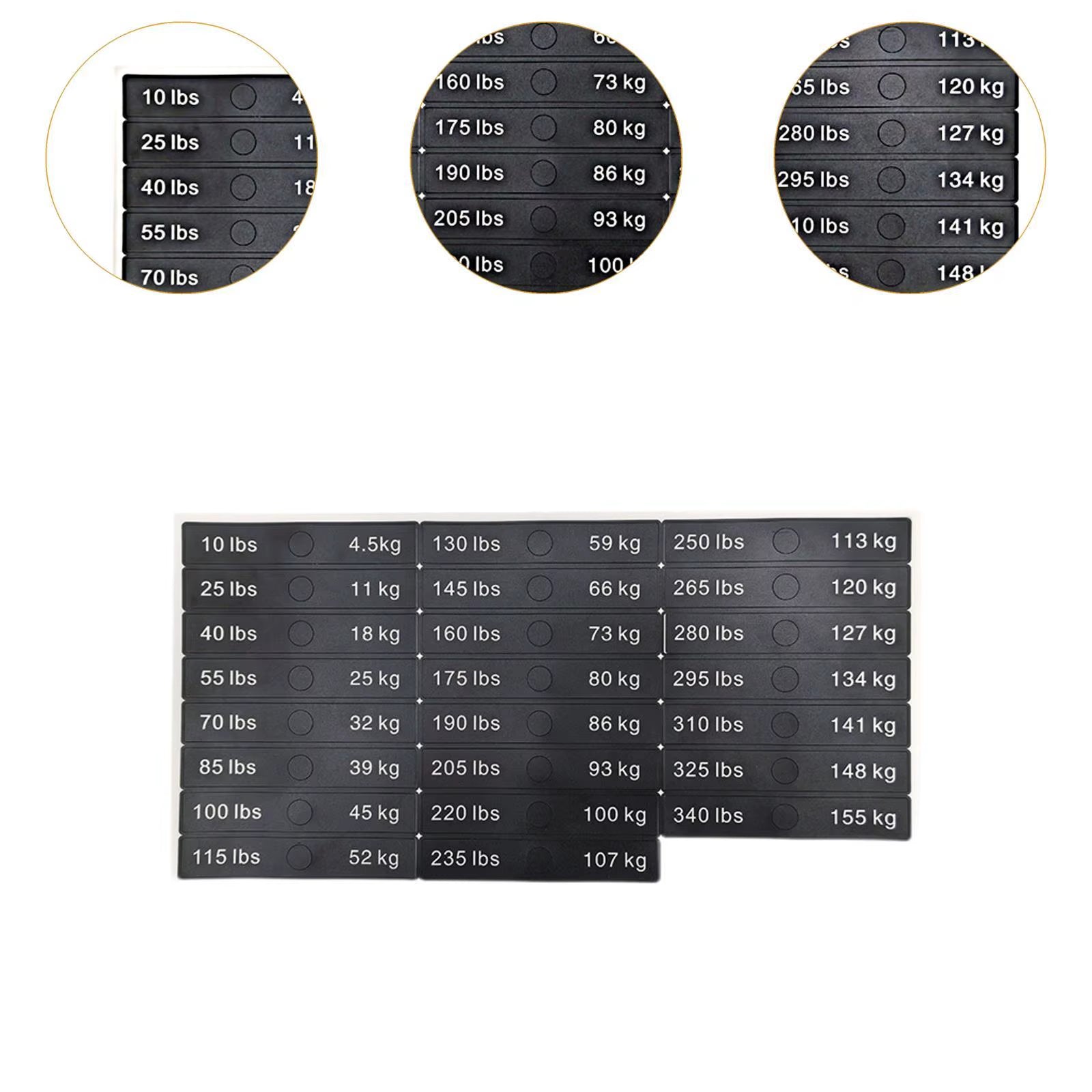 Weight Stickers Weight Number Stickers Strength Training Resistance Trainers Classification Gym Weight Stack Labels Decals