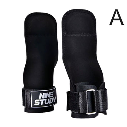 Wrist Straps for Weightlifting Leather Anti-Slip Comfortable Grip Support Bench Press Pull-Up Fitness Wrist Protector