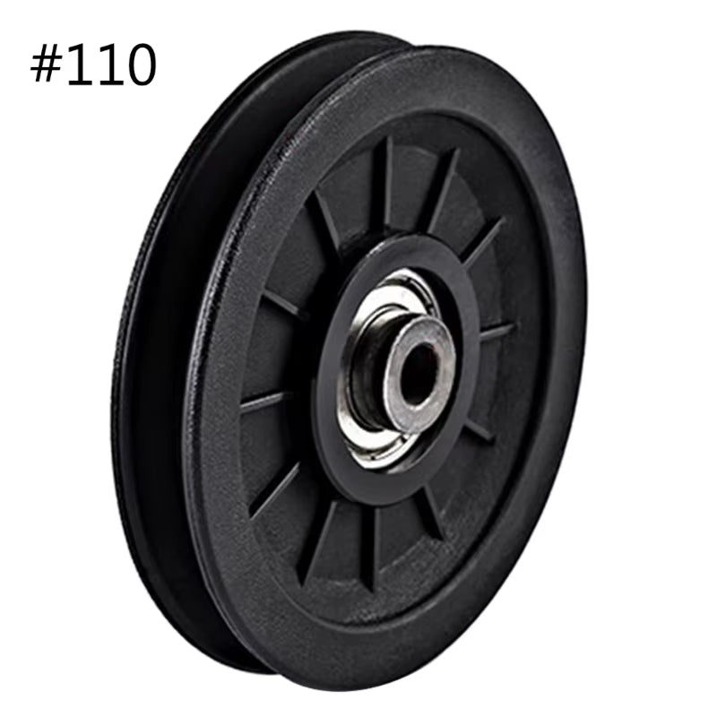 1Pc Nylon Bearing Pulley Wheel round Fitness Pulley Wheel Bearing Replacements Gym Equipment Parts for Fitness Equipment