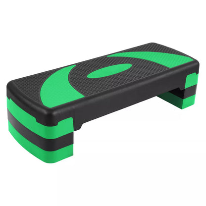 Balancefrom Fitness Lightweight Portable Adjustable Height Workout Aerobic Stepper Step Platform Trainer with Raisers