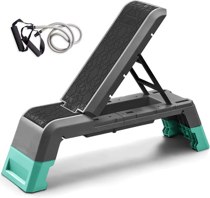 Multifunctional Aerobic Deck with Cord Workout Platform Adjustable Dumbbell Bench Weight Bench Professional Fitness Equipment Fo