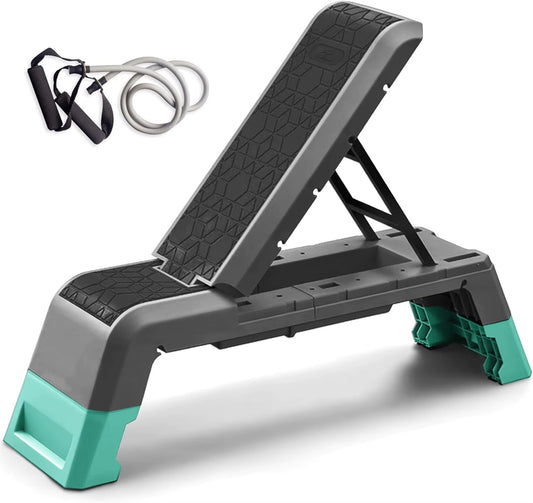 Multifunctional Aerobic Deck with Cord Workout Platform Adjustable Dumbbell Bench Weight Bench Professional Fitness Equipment Fo