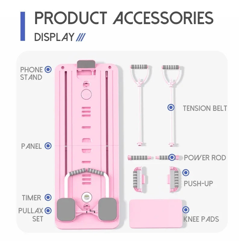 6In1Multi-Functional Fitness Board Abdominal Musculation Machine Pilates Equipment Gym Equipment for Home Pelvic Muscle Trainer