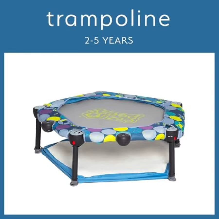 3 in 1 Folding Ball Pit and Bouncer - Ball Pit Tent and Trampoline with Handle - Ages 10 Months to 5 Years