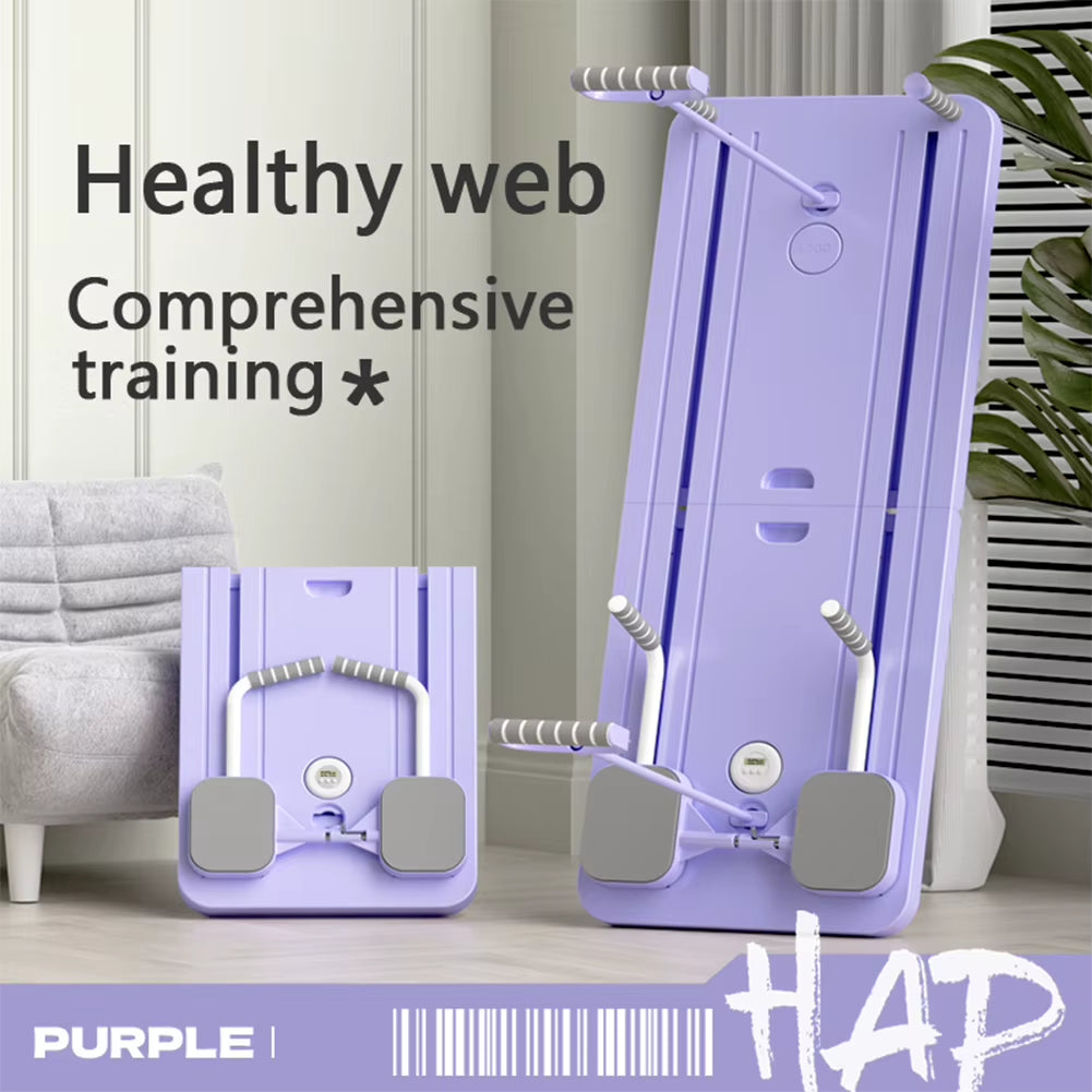 Multifunctional Fitness Board Exercise Machine Non Slip Abdominal Board with Timer Workout Board Foldable Home Gym Equipment