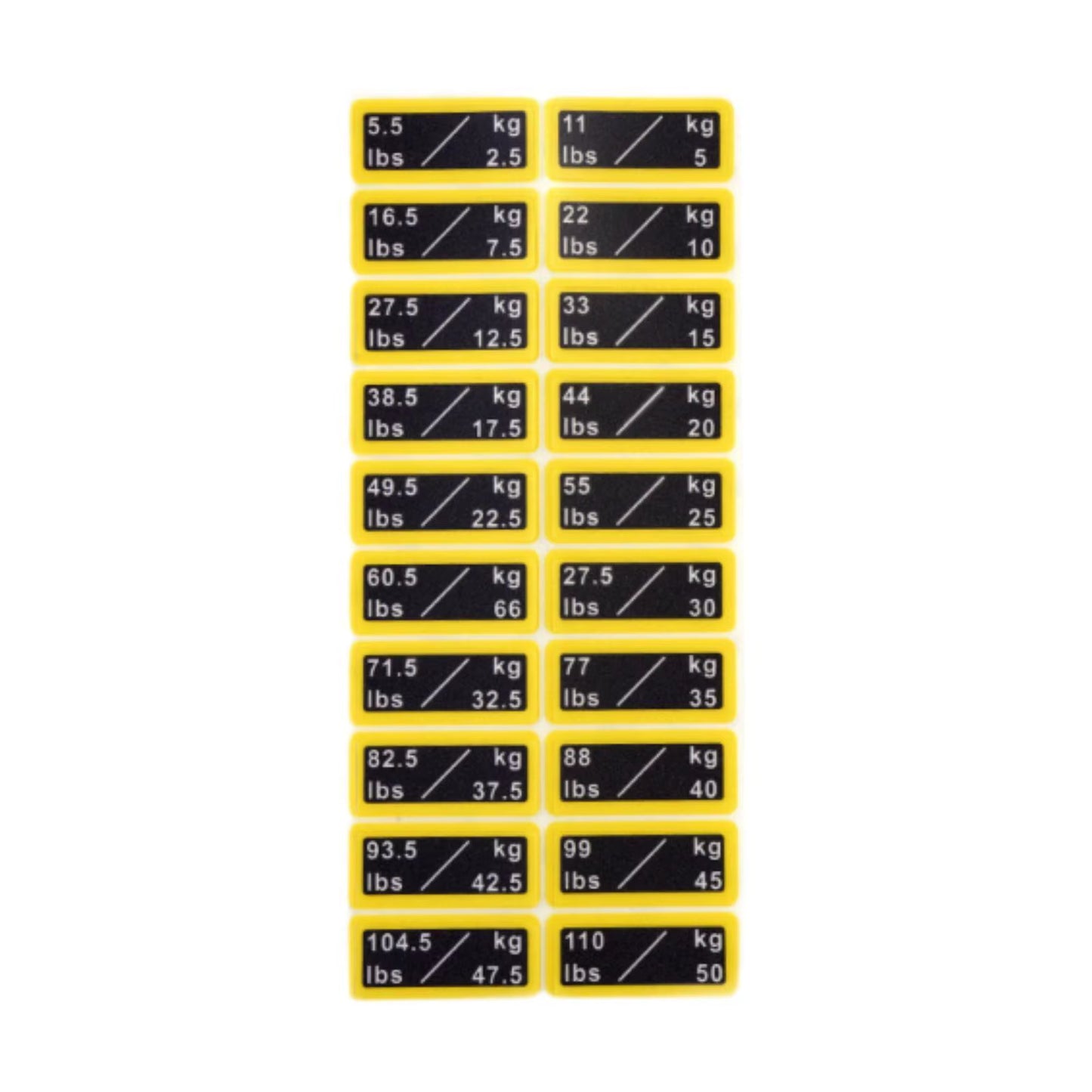 Weight Stickers Weight Number Stickers Strength Training Resistance Trainers Classification Gym Weight Stack Labels Decals
