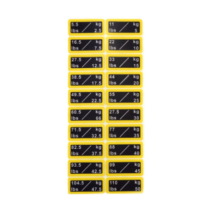 Weight Stickers Weight Number Stickers Strength Training Resistance Trainers Classification Gym Weight Stack Labels Decals