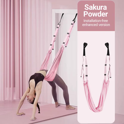 Finger Stretching Tool Elastic Yoga Belt Woman Hammock Split Lower Waist Trainer Inverted Rope Pull Extension Belt