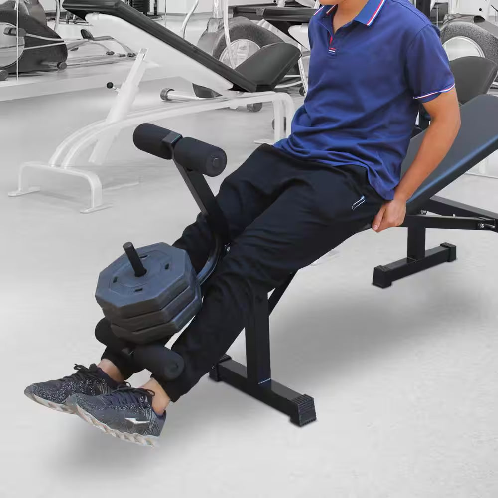 32.68 In. D X 67.72 In. W X 46.46 In. H Olympic Weight Bench, Bench Press Set with Squat Rack and Bench