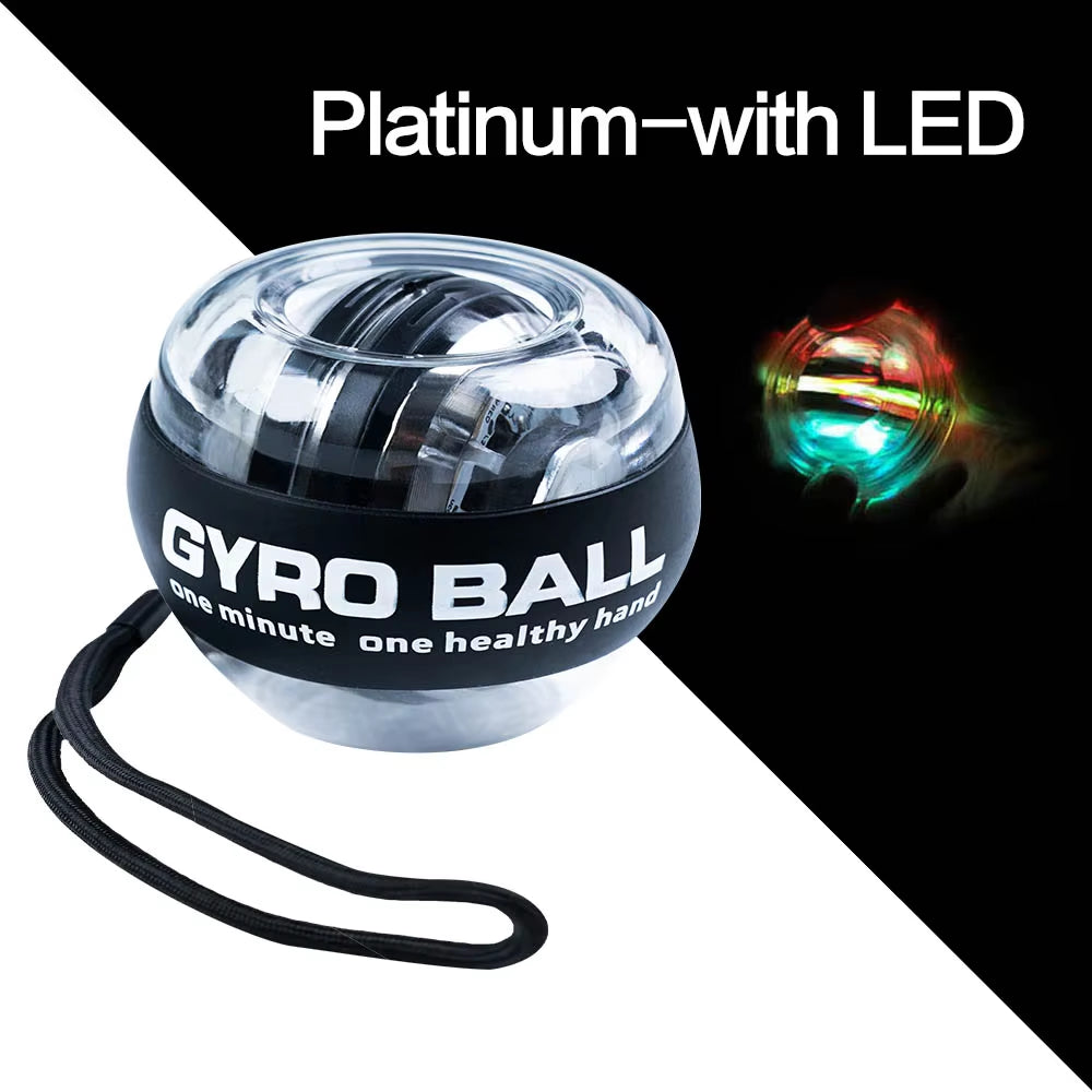 Power Ball Wrist Trainer Ball Wrist Strengthener Gyro Self-Starting Forearm Trainer Gyro Ball for Strengthening Muscles