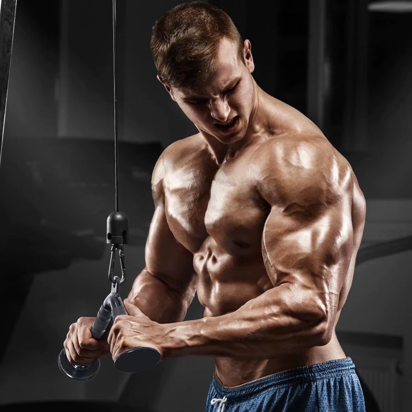 LAT Pulldown Bar Attachments, Cable Machine Accessories for Home Gym