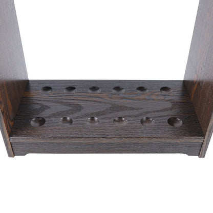 12 Pool Cue-Billiards Accessories Wood Rack Cue Organizer Stand Sticks Holder Pool Cue Rack Stick Holder for 12 Cues Holders Billiard Table Accessories Cue Ball Stick Holder Floor Stand