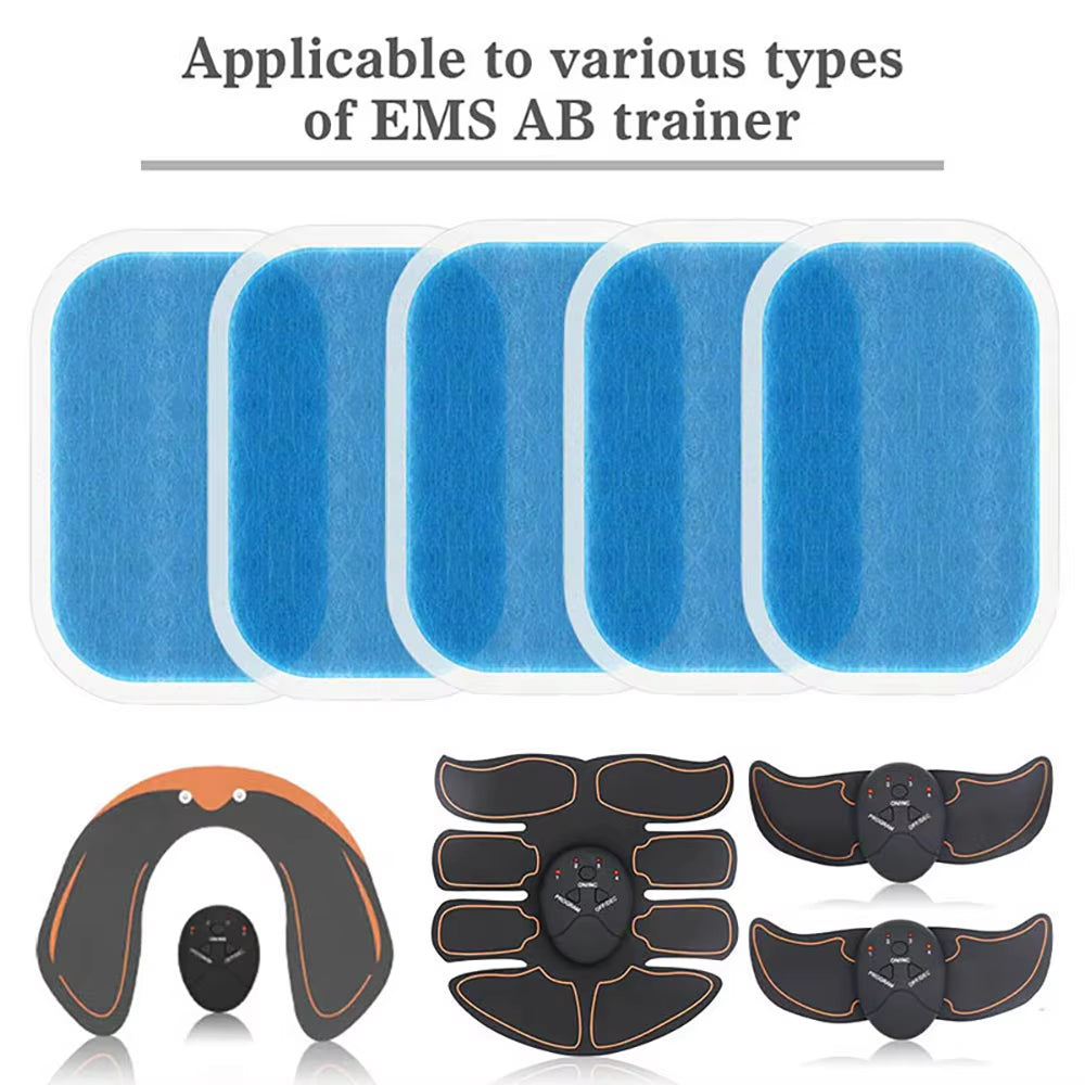 50 Pcs (25 Packs) Abdominal Muscle Hip Paste Gel Tablets Hydrogel Conductive Electrode Tablets Hip Gel Paste Patch