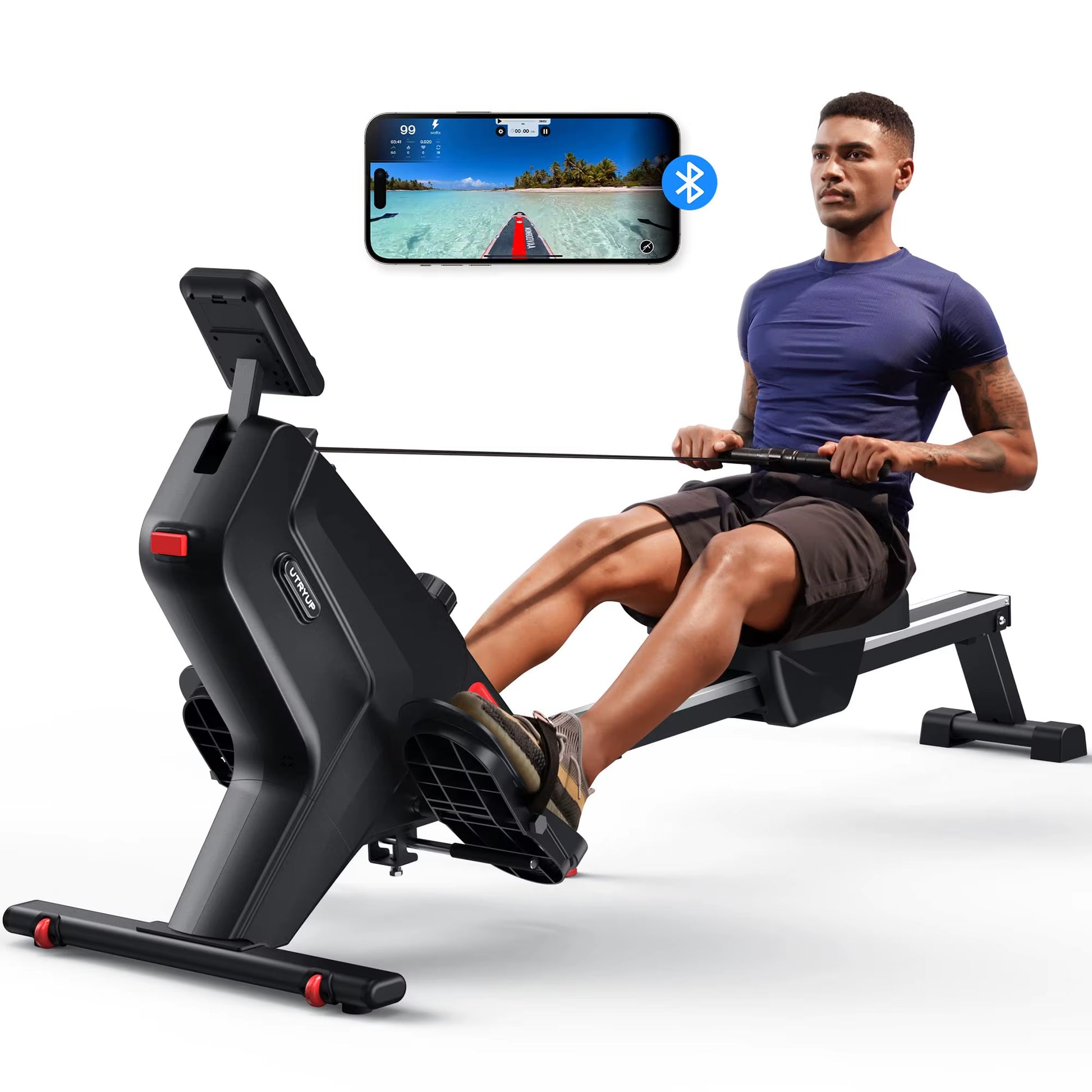 Magnetic Rowing Machines R05 Water Rower R10 16 Levels Quiet Resistance Foldable Compact Rowing Machine Home Gym Fitness