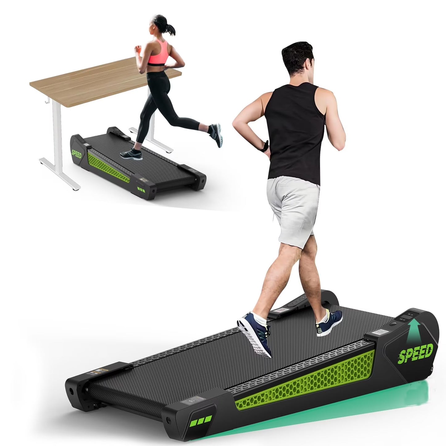 [TREADMILL CLEARANCE]  300LBS Capacity Walking Pad Compact Treadmills for Home Treadmills under Desk Treadmill Treadmills for Home Small Walking Treadmill Portable Mini Treadmill
