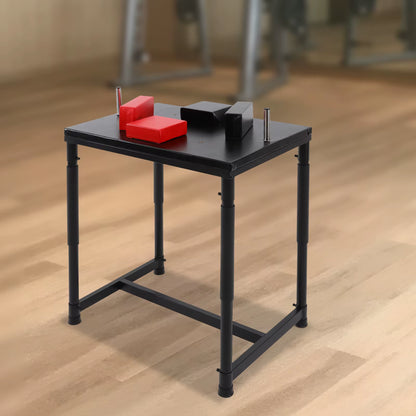 Standard Arm Wrestling Battle Table Professional Wrestling Equipment for Gyms Sports Arenas, Black&Red ﻿