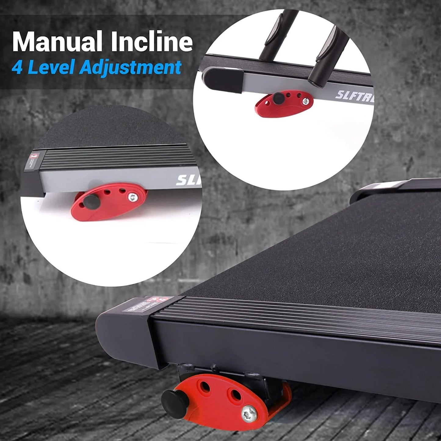 Foldable Treadmill Home Fitness Equipment with LCD for Walking & Running. 12 Mph